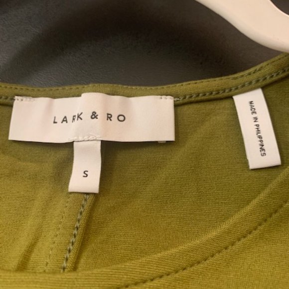 Lark & Ro Women's Avocado Green Knit Fit/Flare Dress Small NWT - Picture 4 of 8